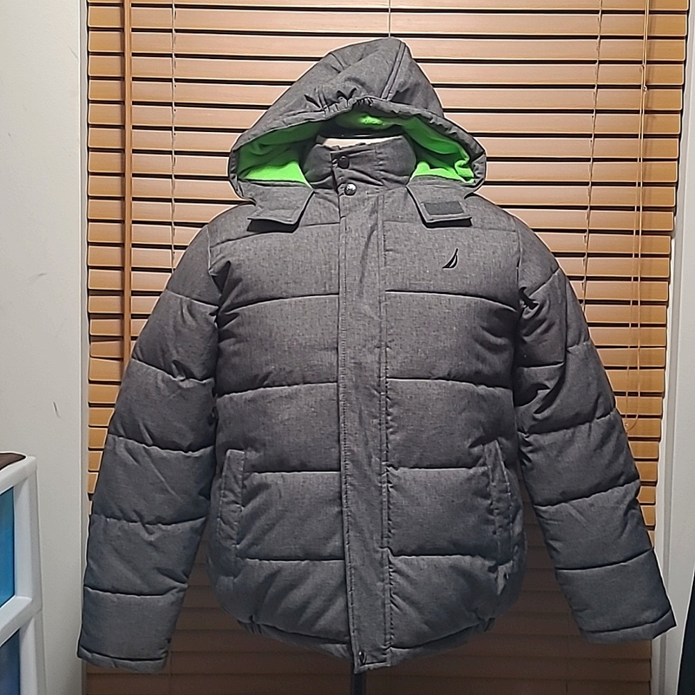 Nautical kids puffer jacket